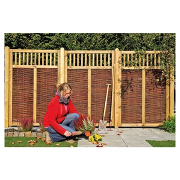 VESUV Weidengeflechtzaun 120 x 180 cm