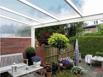 Acrylglas Stegplatte 16 mm (16/32), klar, Breite: 980, 1200 mm