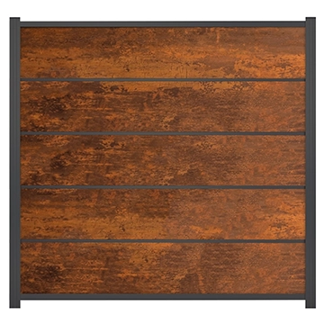 FARÖ-Serie HPL-Steckzaunsystem, DEKO-ROST 6 x 329 x 1792 mm