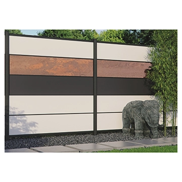 FARÖ-Serie HPL-Steckzaunsystem, DEKO-ROST 6 x 329 x 1792 mm