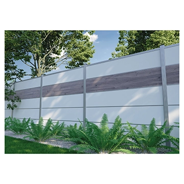 FARÖ-Serie HPL-Steckzaunsystem, WEIß 6 x 329 x 1792 mm