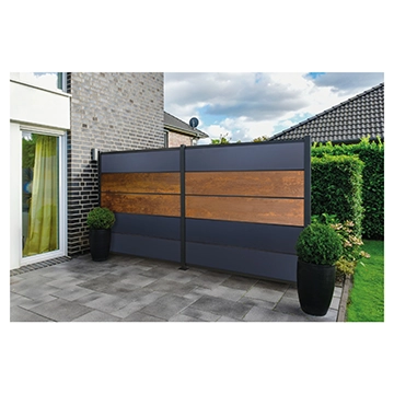 FARÖ-Serie HPL-Steckzaunsystem, ANTHRAZIT 6 x 329 x 1792 mm