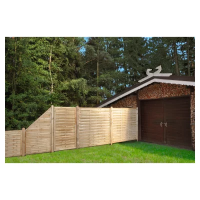 Lamellenzaun 150 x 150 cmRahmen 34/54 mm, kdi grün