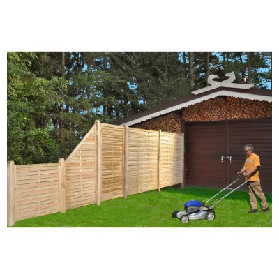 Lamellenzaun-ECKE 100 x 180/90 cmRahmen 34/54 mm