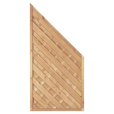 Maxi-Diagonal Ecke 90 x 180/90 cmRahmen 45/45 mm, kdi grünLamellen geriffelt & geschraubt