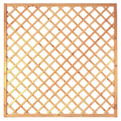 Diagonal-Rankzaun 180 x 180 cmMW 10 x 10 cm, Rahmen 45/45 mm, kdi grünLeisten 12 x 30 mm, genagelt