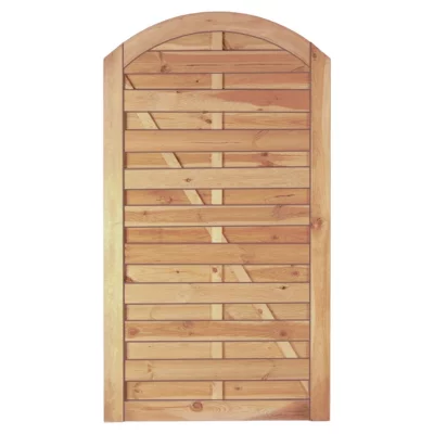 Maxi-Bogen Tor 100 x 180/160 cmRahmen 45/90 mm, ohne Beschlag, kdi grünLamellen geriffelt & geschraubt