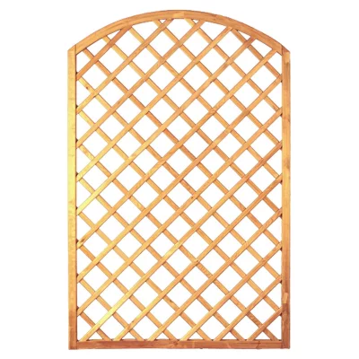 Bogen-Rankzaun-Serie 120 x 180/160 cm MW 10 x 10 cm, Rahmen 45/45 mm, kdi grünLeisten 12 x 30 mm, genagelt