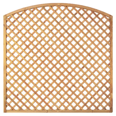 Bogen-Rankzaun-Serie 180 x 180/160 cmMW 6 x 6 cm, Rahmen 45/45 mm, kdi grünLeisten 12 x 30 mm, genagelt