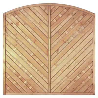 Maxi-Diagonal-Bogen 180 x 180/160 cmRahmen 45/45 mm, kdi grünLamellen geriffelt & geschraubt