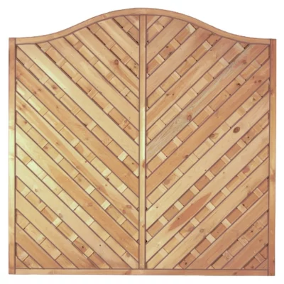 Maxi-Diagonal-Krone 180 x 180/160 cmRahmen 45/45 mm, kdi grünLamellen geriffelt & geschraubt