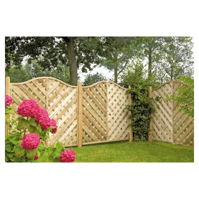 Maxi-Diagonal-Krone 180 x 180/160 cmRahmen 45/45 mm, kdi grünLamellen geriffelt & geschraubt