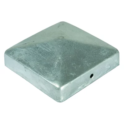 Pfostenabdeckung aus Metall 9 x 9 cmPyramide Feuerverzinkt