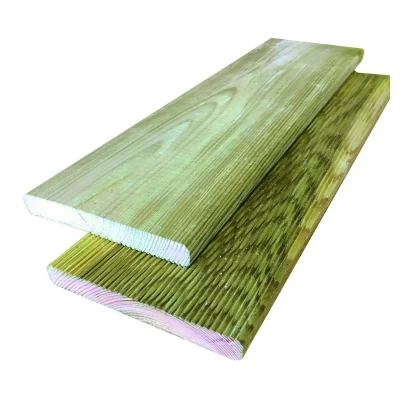 Konstruktionsholz19 x 145 x 2000 mm, kdi grün1-seitig geriffelt