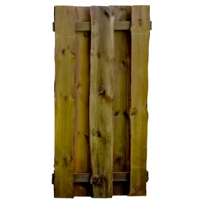 SEELAND-Serie kdi-braun90 x 180 cm, Bretter sägerau, ca. 16mmRiegel 30/80 mm, mit Baumkante