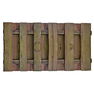 SEELAND-Serie kdi-braun180 x 90 cm, Bretter sägerau, ca. 16mmRiegel 30/80 mm, mit Baumkante