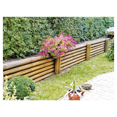 Palisade  10 x 100 cmgefräst, gefast, kdi-grün