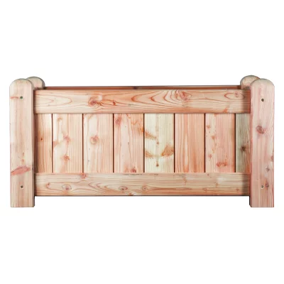 GÖTEBORG Blumenkübel Lärche B 100 x T 50 x H 50 cm, V2A verschraubtPfosten 88/88 mm, Bretter 18/78 mm