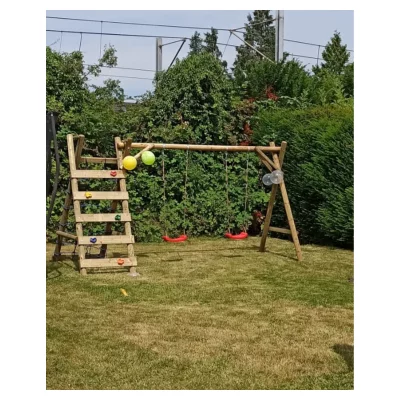 MAJA DoppelschaukelB380 x T170 x H220 cmRundhölzer 10 cm