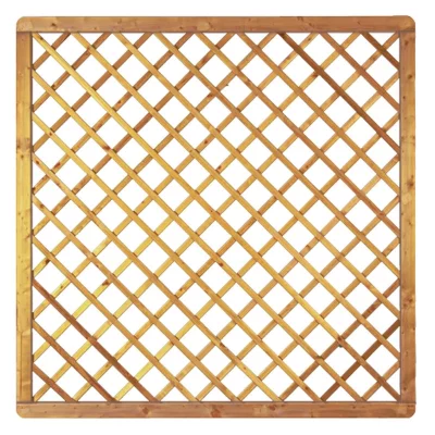 Avantgarde-Serie Diagonal-Rankgitter 180 x 180 cm, MW 10 x 10, kdi-grün Rahmen 45/68 mm, Gitter geklammert