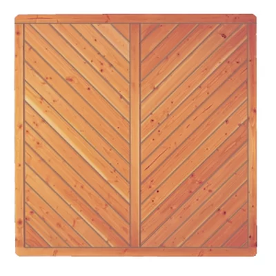 CLASSICO-Serie gerade180 x 180 cm, DouglasieRahmen 40/68 mm, Profilbretter 16/118 mm