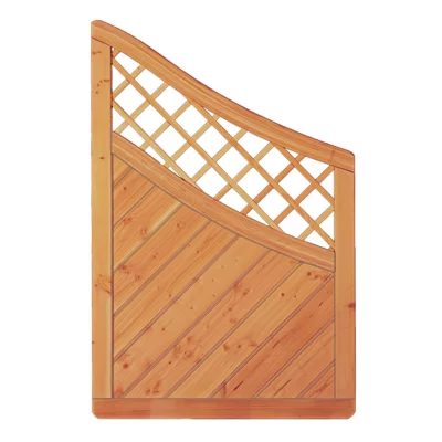 CLASSICO-Serie Krone-Ranki Abschluß90 x 140/90 cm, DouglasieRahmen 40/68 mm, Profilbretter 16/118 mm