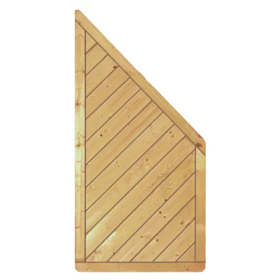 CLASSIC-Serie-Diagonal ECKE90 x 180/90 cm, ECKERahmen 40/70 mm, Profilbretter 16/118 mm