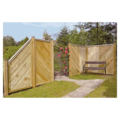 CLASSIC-Serie-Diagonal ECKE90 x 180/90 cm, ECKERahmen 40/70 mm, Profilbretter 16/118 mm