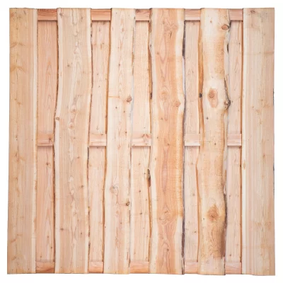 LOLLAND-Serie Lärche, 180 x 180 cm, 3 Riegel, drehbarBretter sägerau ca. 20mm mit Baumkante