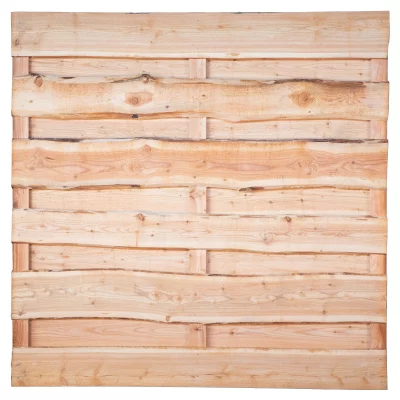 LOLLAND-Serie Lärche, 180 x 180 cm, 3 Riegel, drehbarBretter sägerau ca. 20mm mit Baumkante