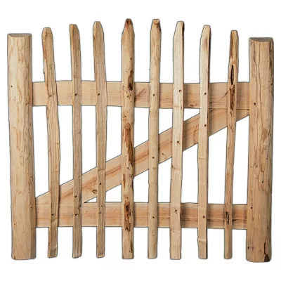 ROLLO-LattenzauntorBreite ca. 100 cm, ohne BeschlagLattenabstand 8-10 cm, Höhe 90 cm