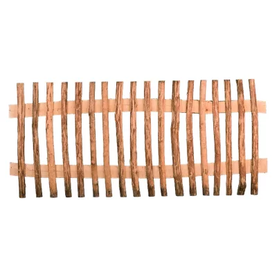 MARRE-Lattenzaun Haselnuss180 x 80 cmLattenabstand 6 cm, Querriegel halbrund