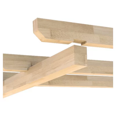 KATTO-Terrassenüberdachung5085 x 5000 mm, Leimholzbausatz mitPolyclear weiß, Zub. pressbl., Rinne PVC-grau