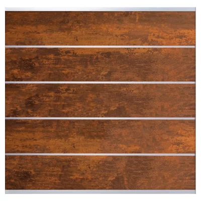 FARÖ-Serie HPL-Steckzaunsystem1792 x 1775 mm, Zaunset DEKO-ROST5 Zaunlamellen