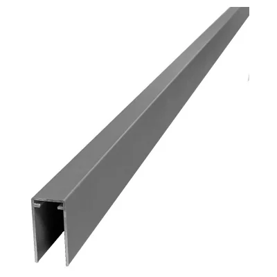 ECOSTECK-Set für SenkrechtmontageSilber, Start und Endleiste verstärkt50/50 x 24 x 1655 mm, Aluminium