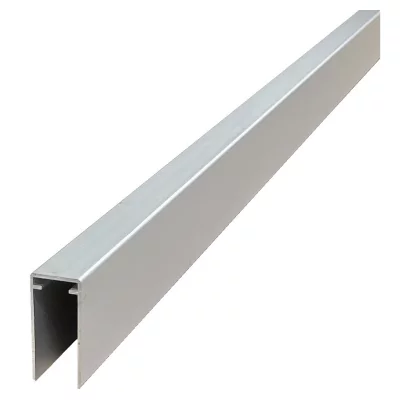 ECOSTECK-Set für SenkrechtmontageAnthrazit, Start und Endleiste verstärkt50/50 x 24 x 1655 mm, Aluminium