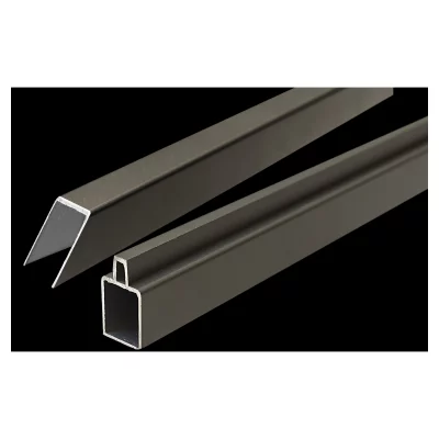 ECOSTECK-Start & Abschluss SetANTHRAZIT, für ein Eckelement32/25 x 20 x 900 mm, Aluminium