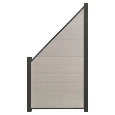 ECOSTECK-Start & Abschluss SetANTHRAZIT, für ein Eckelement32/25 x 20 x 900 mm, Aluminium
