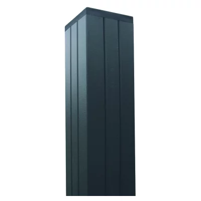 Aluminium-Pfosten für SteckzaunserienANTHRAZIT, 68 x 68 x 2700 mm, NO045