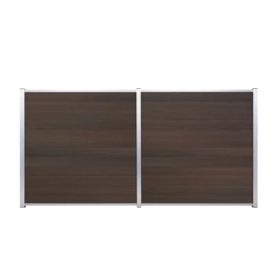 SKÄR-Serie WPC-SteckzaunsystemBRAUN-MULTICOLOR-Holzstruktur1796 x 20 x 148  mm, Schwedenprofil