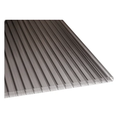 Stegplatte 16 mm Polycarbonat Polyclear, 3-fach, anthrazit