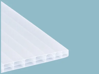 16 mm Stegplatte Polycarbonat Heatbloc S3P bis 7000 mm, WEIß-OPAL
