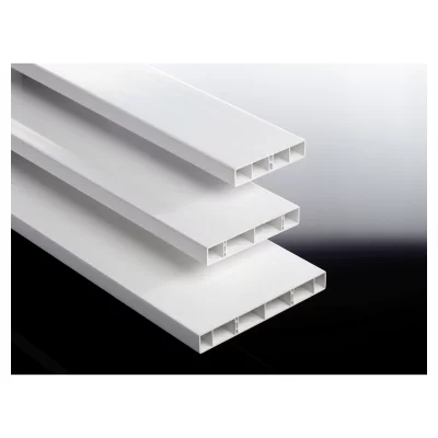 Hohlkammerbrett 120 x 25 mm, weiß, PVC6000 mm