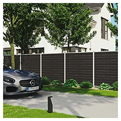 WOLLBACH-Serie, WPC-Steckzaun-Set