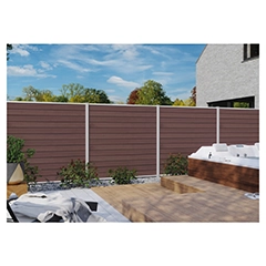 WOLLBACH-Serie, WPC-Steckzaun-Set