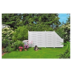 LIGHTLINE KS-LAMELLENZAUN, 90 x 180/90 cm, ECKE links