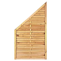 Lamellenzaun-ECKE 100 x 180/90 cmRahmen 34/54 mm