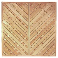 Maxi-Diagonal 1  180 x 180 cmRahmen 45/45 mm, kdi grünLamellen geriffelt & geschraubt