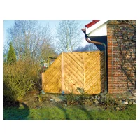 Maxi-Diagonal 1  180 x 180 cm
Rahmen 45/45 mm, kdi grün
Lamellen geriffelt & geschraubt