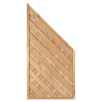 Maxi-Diagonal Ecke 90 x 180/90 cmRahmen 45/45 mm, kdi grünLamellen geriffelt & geschraubt
